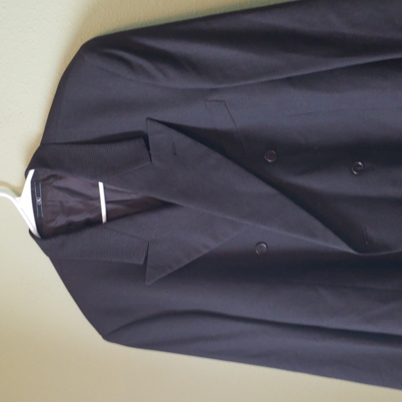 Valentino 100% Pure Virgin Wool Double Breasted Pinstriped Suit Jacket - Picture 3 of 8